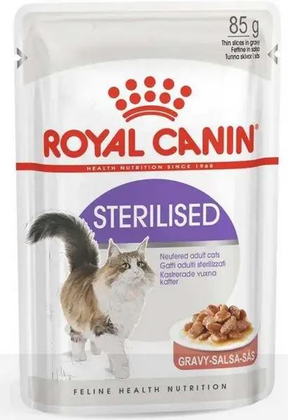 Royal Canin Sterilised in Gravy - Консервований корм для дорослих стерилізованих кішок (шматочки у соусі)