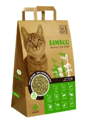 M-Pets (М-Петс) Bamboo Cat Litter - Органічний бамбуковий наповнювач для котячого туалету